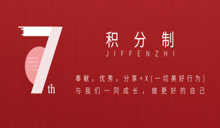積分制7周年！來看看有哪些你想要的！